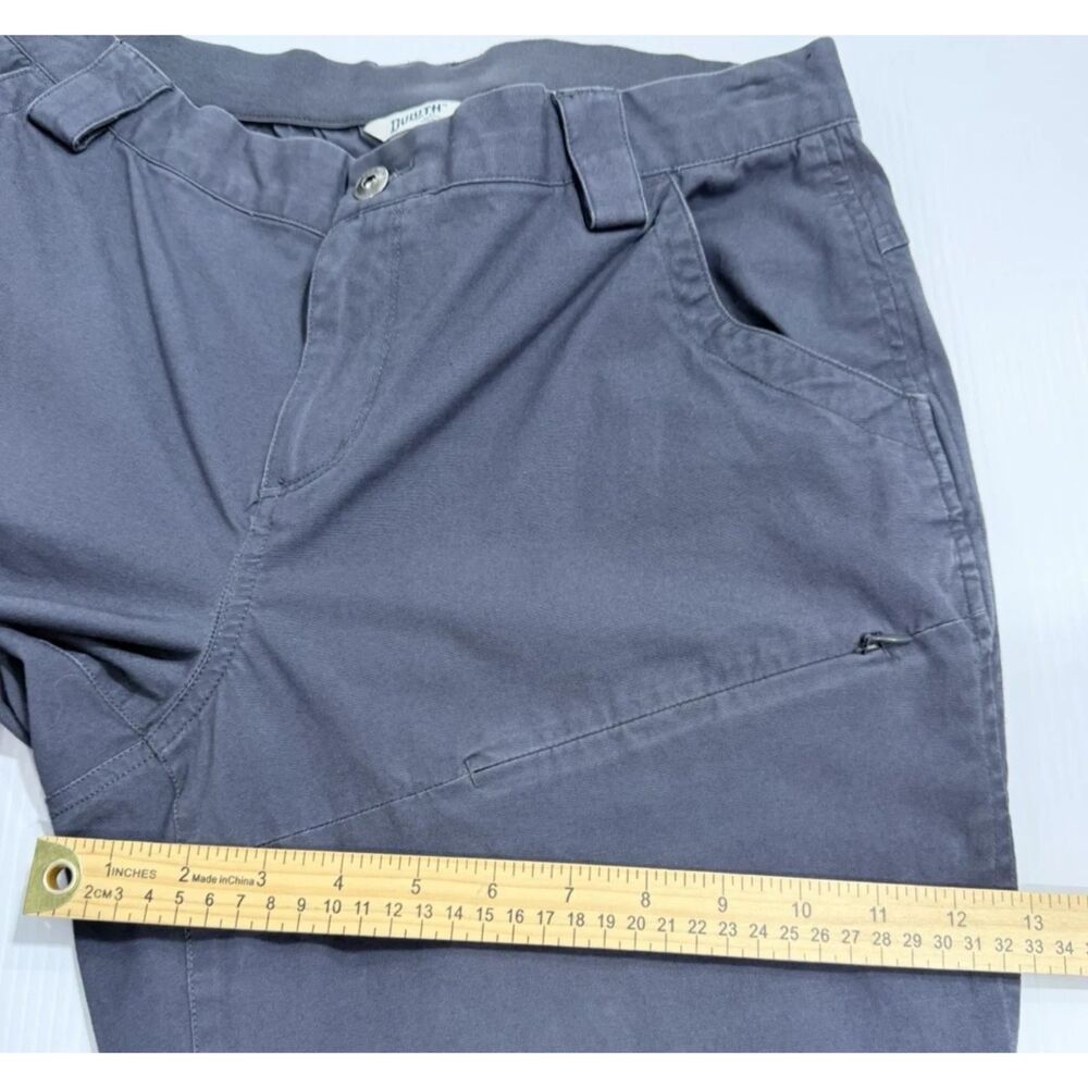 Duluth Trading Co Ankle Pants Womens 12 Gray Stretch Hiking Trousers Fit 32x26 - Picture 6 of 9